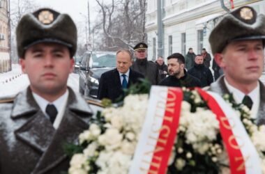 Дональд Туск и Владимир Зеленский в Киеве, 2026